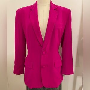 Vintage DKNY fuchsia blazer size 2